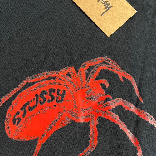 Stussy Spider Tee size medium new, black