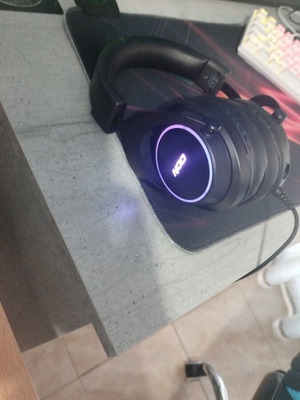 NOD Sniper USB gaming headset with RGB LED lighting