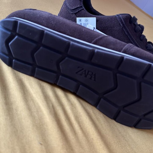Zara men's suede loafers brand new, size 43, brown