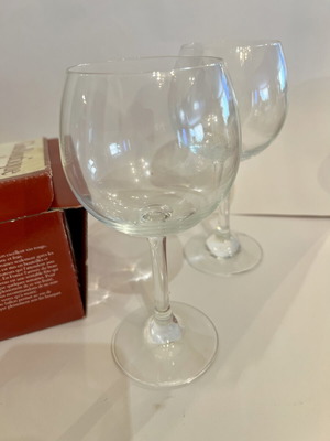 Σετ 2 vintage ποτήρια κρασιού Cristallerie Zwiesel με πόδι