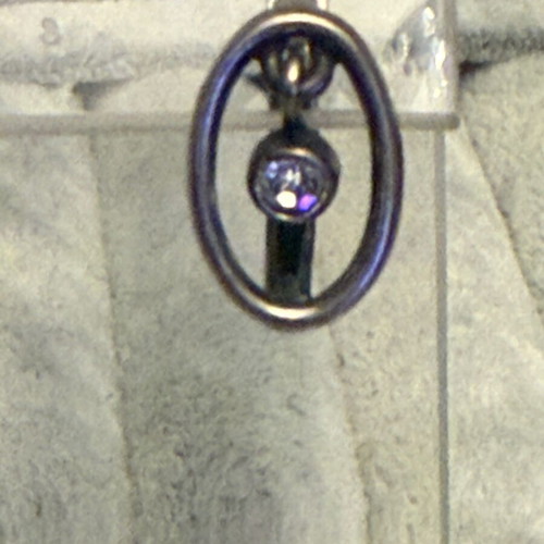 Etalon Jenavi silver earrings new, with Swarovski crystals