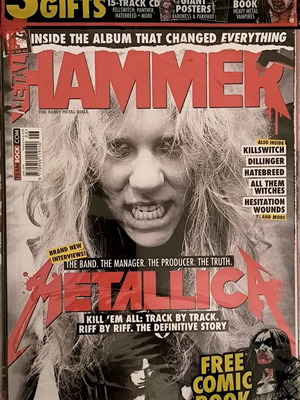 Περιοδικό Metal Hammer Metallica τεύχος 283 Ιούνιος 2016 καινούργιο, περιέχει CD