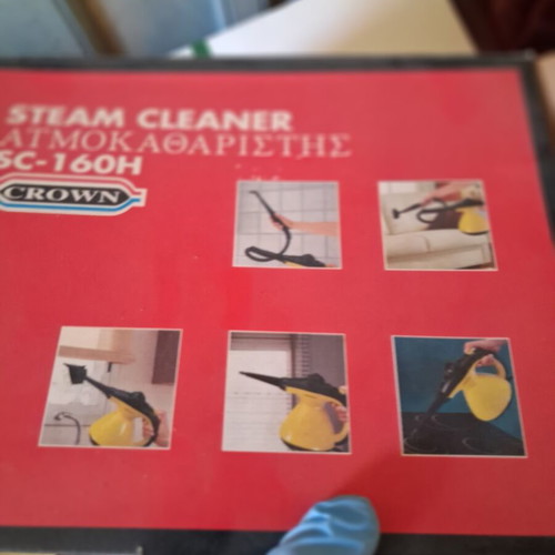 Crown SC-160H handheld steam cleaner like new with accessories and box