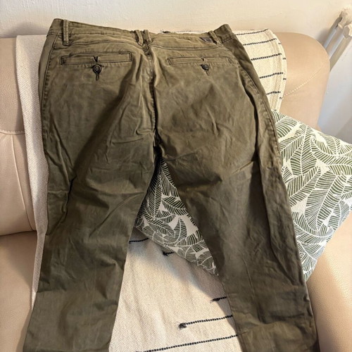 Yes Zee chino pants used, slim fit, green, size 32