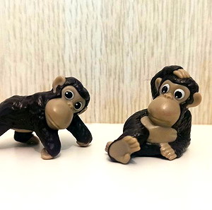 Συλλεκτικές Kinder Surprise Funny Monkeys Μαϊμούδες Μινιατούρες Σετ 2