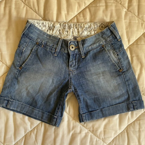 Pepe Jeans New Frisky Y2K denim shorts size S blue vintage like new