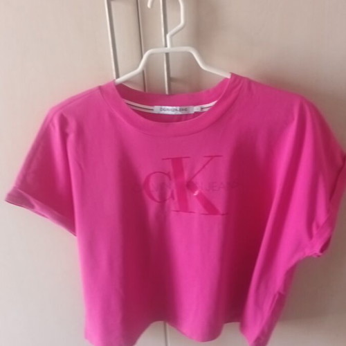 Calvin Klein t shirt pink, like new, women's size L