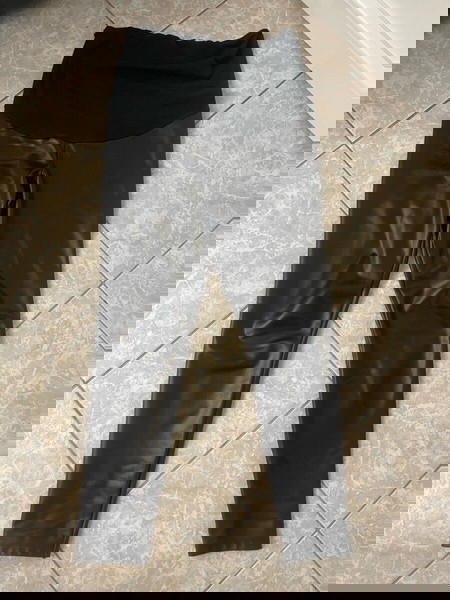 μαύρο δερμάτινο παντελόνι εγκυμοσύνης medium