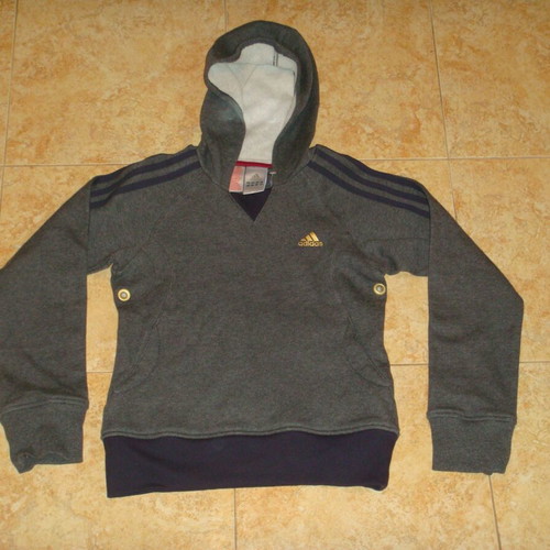 Adidas kids sweat top new, gray, size 152 cm