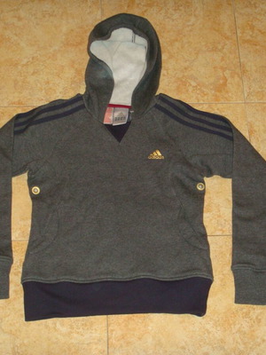 Adidas kids sweat top new, gray, size 152 cm
