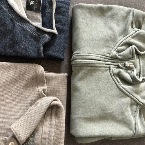 Men's blouses used XL set of 3 Marks & Spencer gray and beige