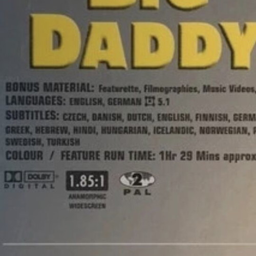 Adam Sandler DVD set like new, 3 comedy movies with subtitles