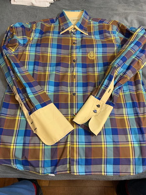 I Sarti di Milano multicolor cotton shirt XXL