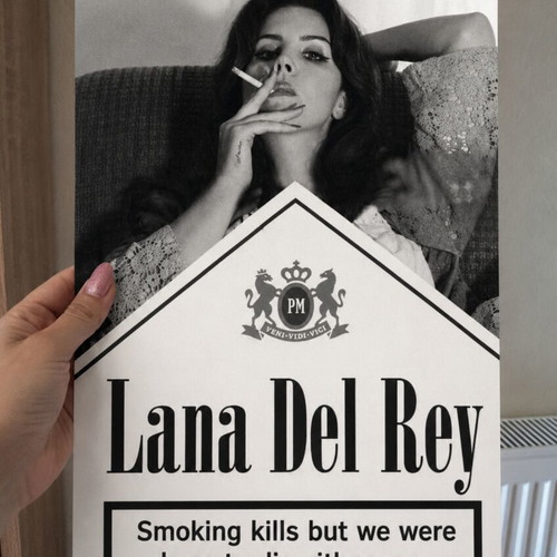 Lana del Rey poster new, A4 hard shiny paper
