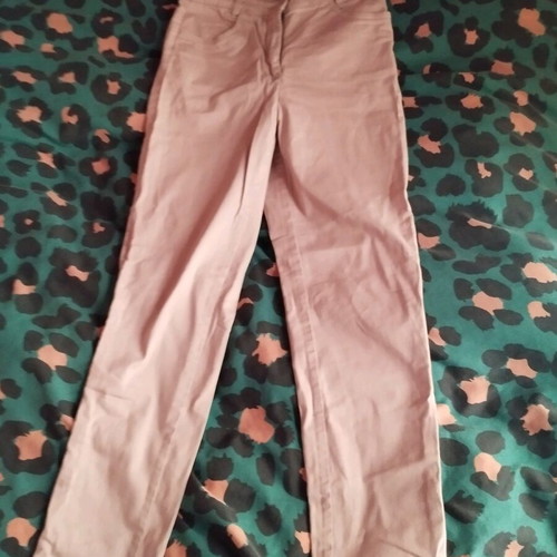 Activewear straight-leg pants 100% cotton, like new, beige