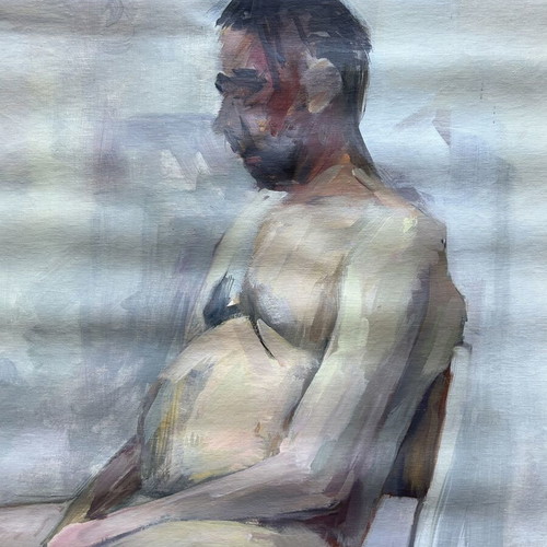 Study of a Model Oil Painting New 126x83 cm