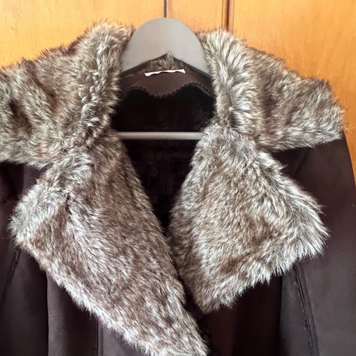 Vintage castor short jacket like new, brown, size medium