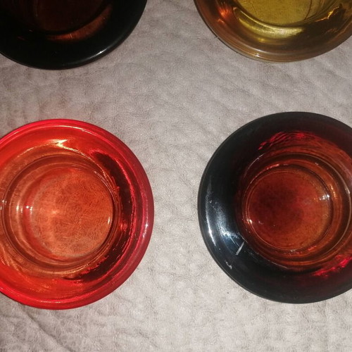 Set of 4 Glass Tealight Holders
