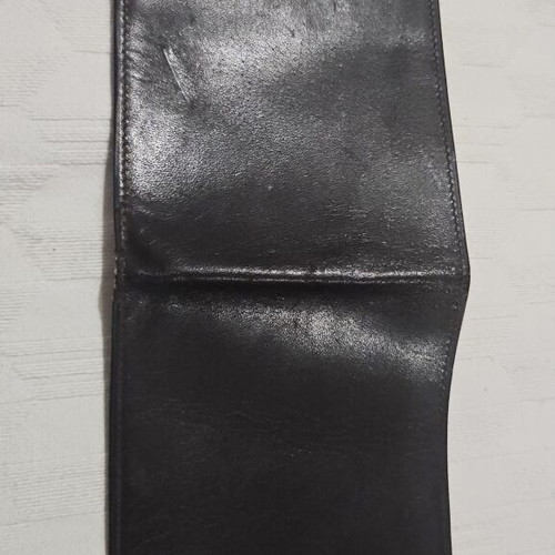 Leather promotional wallet Banco di Napoli like new, 13x8.5 cm, 30 years old