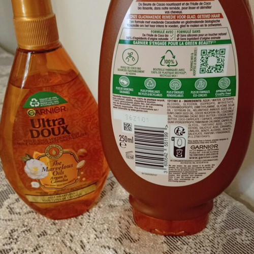 Garnier Ultra Doux Hair Cream with Cocoa and Coconut and Argan Oil