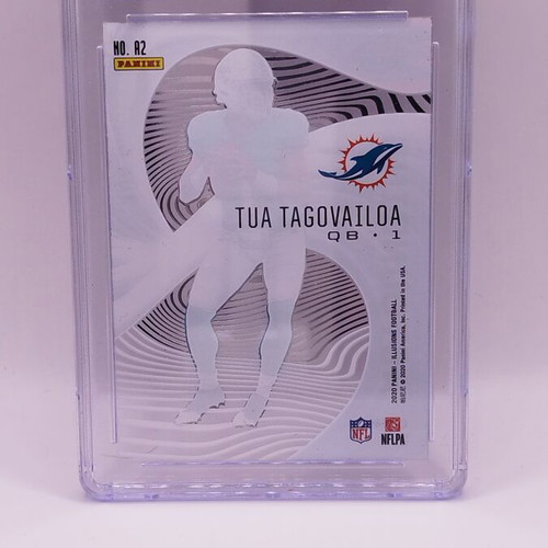 2020 Panini Illusions Tua Tagovailoa RC Astounding graded card CSG 8 like new