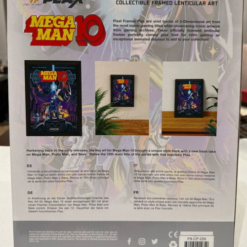 Mega Man Robot Crisis Plax/Pixel Frames Lenticular 3D Wall Art new