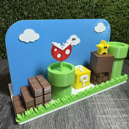 Βάση για το Nintendo Switch 2 Dock με σχέδιο Super Mario 3D printed κατόπιν παραγγελίας