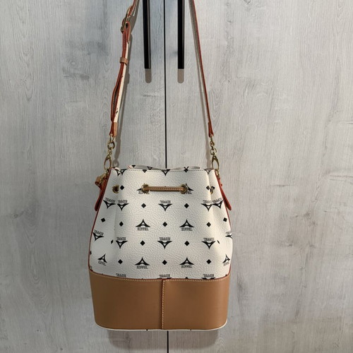 La tour Eiffel crossbody bag like new, beige and brown