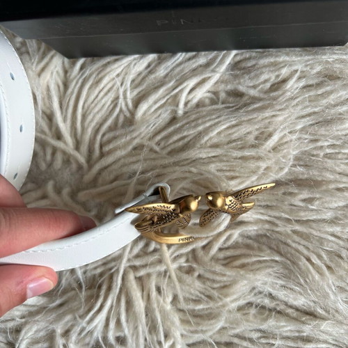 Pinko belt white new, 100cm length