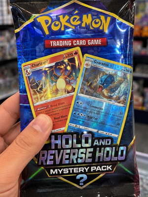 Pokemon Mystery Pack with Holo and Reverse Holo Cards