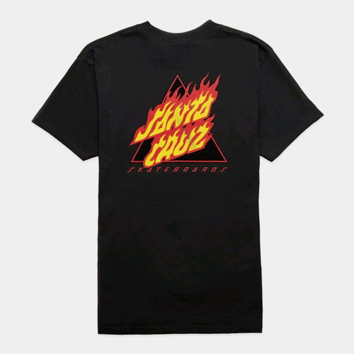 Santa Cruz Flamed Not A Dot T-shirt μαύρο, καινούργιο, μέγεθος L