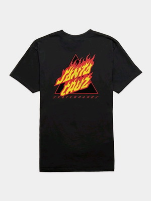 Santa Cruz Flamed Not A Dot T-shirt μαύρο, καινούργιο, μέγεθος L