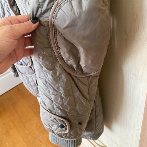 Replay jacket khaki open with hood like new