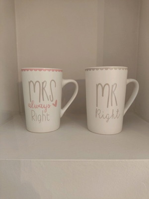 Set of mugs new, 350ml, 2 pieces