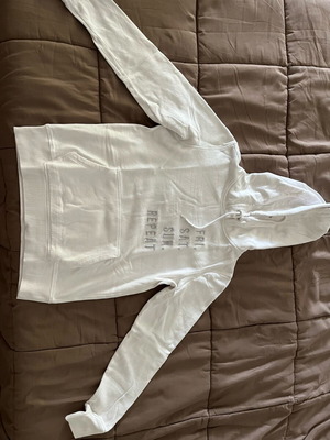 H&M white hoodie size XS like new