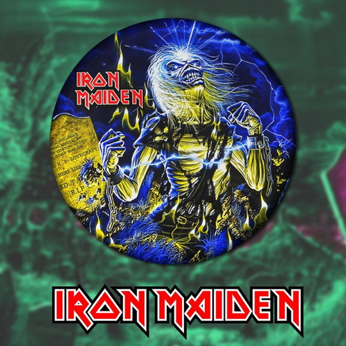 Iron Maiden pins set of 9, 3cm, high resolution, new