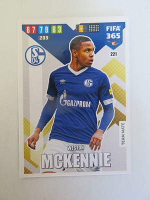 Κάρτα Ποδοσφαίρου Fifa 365 Adrenalyn XL #221 Weston McKennie μεταχειρισμένη