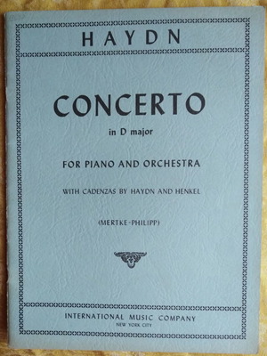 Concerto in D major for piano and orchestra used sheet music