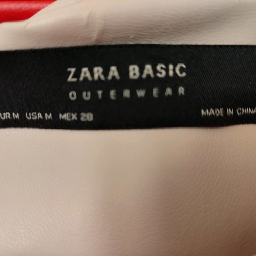 Γυναικείο δερμάτινο Zara μεταχειρισμένο, μπεζ, μέγεθος M