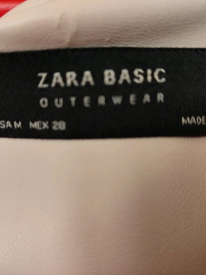 Γυναικείο δερμάτινο Zara μεταχειρισμένο, μπεζ, μέγεθος M
