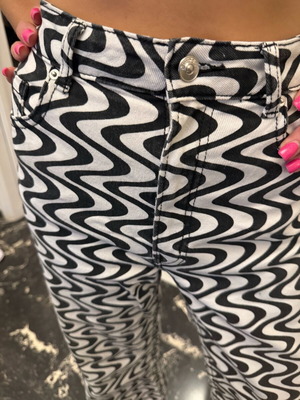 H&M jeans white-black size S like new