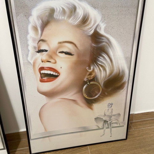 James Dean and Marilyn Monroe frames used, 2 large 60x90