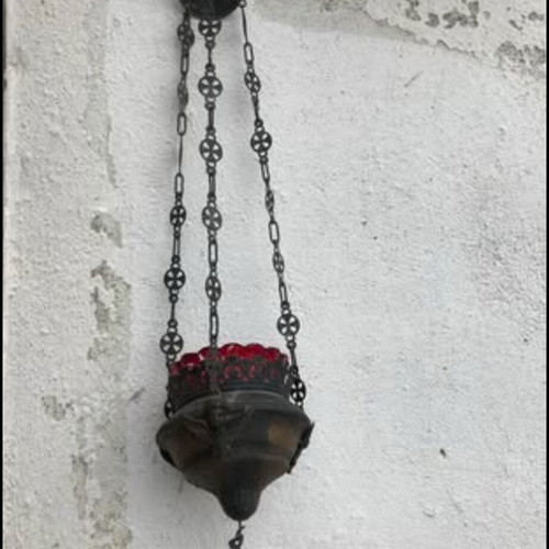 Vintage hanging lamp used
