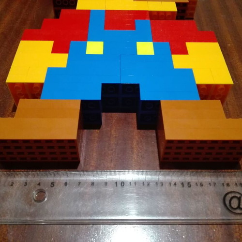 Super Mario figure made of LEGO bricks new, giant