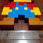 Super Mario figure made of LEGO bricks new, giant