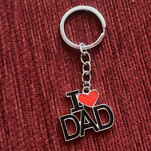 I Love Dad Metal Keychain new gift for dad