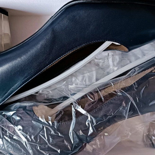 Aegean Airlines Flight Attendant Shoes new, blue, leather, size 40