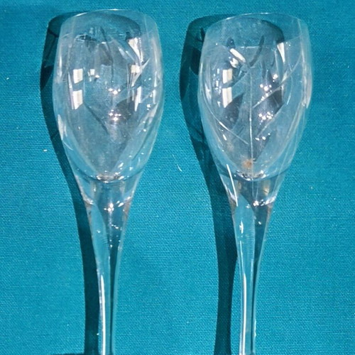 Crystal glasses like new, set of 2