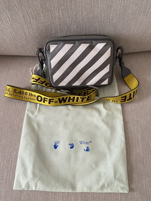 Off-White Binder Nylon Crossbody Bag grey like new