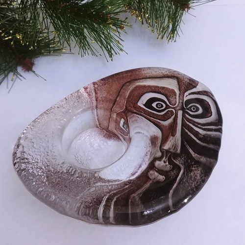 Maleras "Ideo" candle holder handmade new, collectible, Mats Jonasson 90s